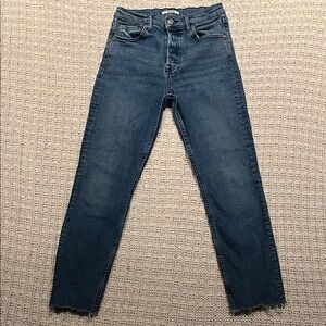 GRLFRND Dark Blue Ankle Jeans